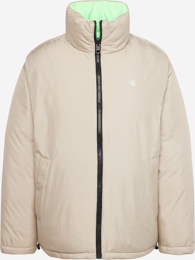 Calvin Klein Jeans Veste mi-saison en beige / citron vert / noir / blanc, Vue avec produit