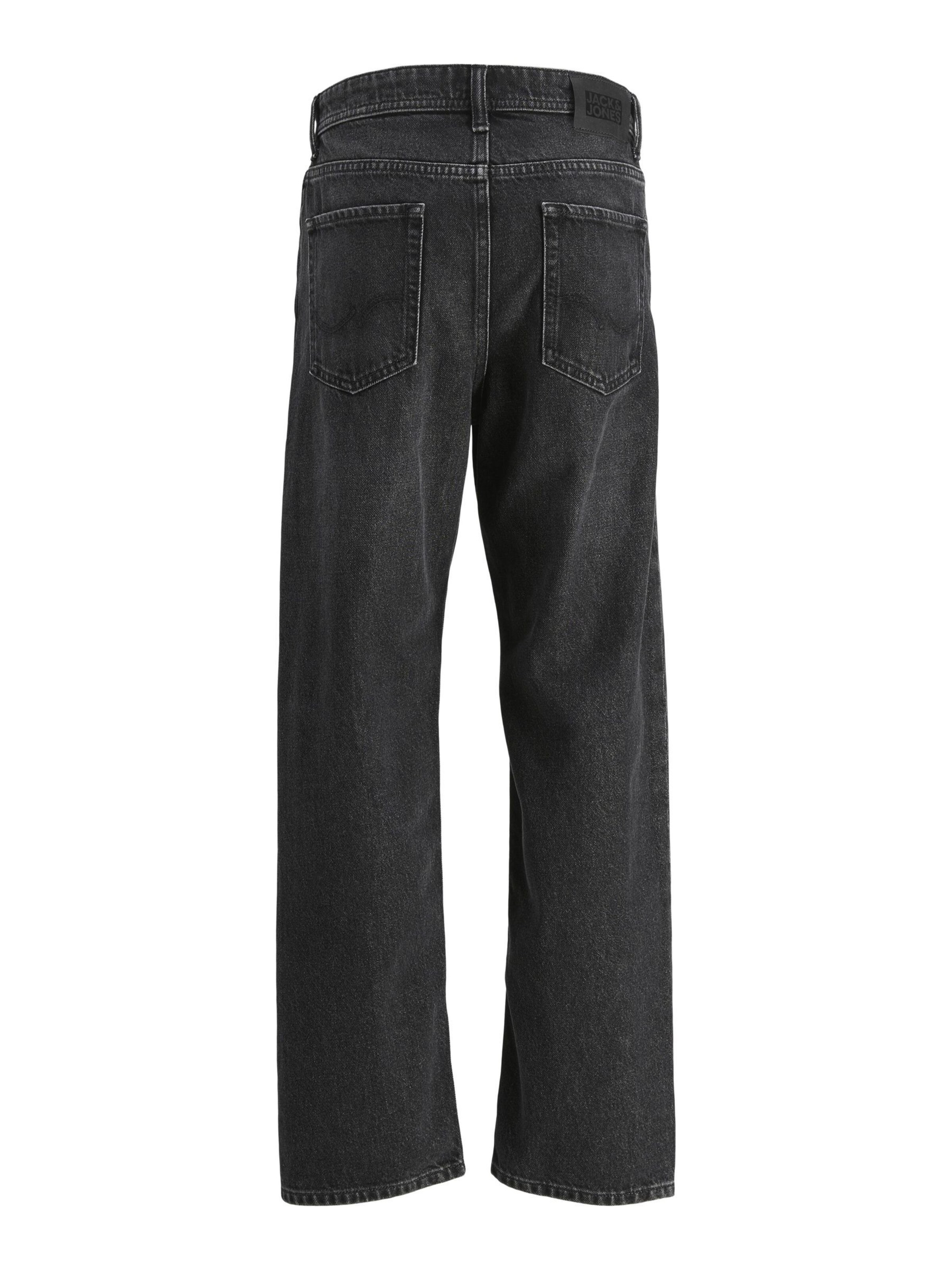 Jack & Jones Junior Loosefit Jeans 'JJIChris JJIOriginal' in Zwart