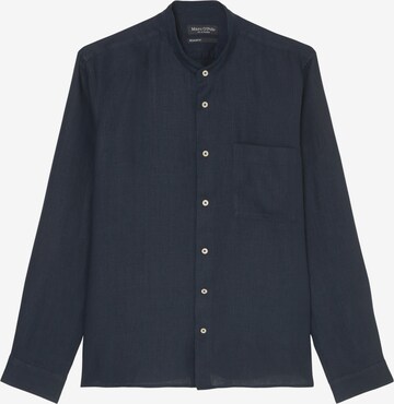 Marc O'Polo Button Up Shirt 'aus reinem Leinen' in Blue: front