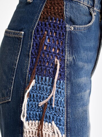 IT'S BASIC Flared Jeans 'Flare High Rise Jeans' in Blauw