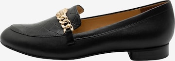 usha BLACK LABEL Classic Flats in Black: front