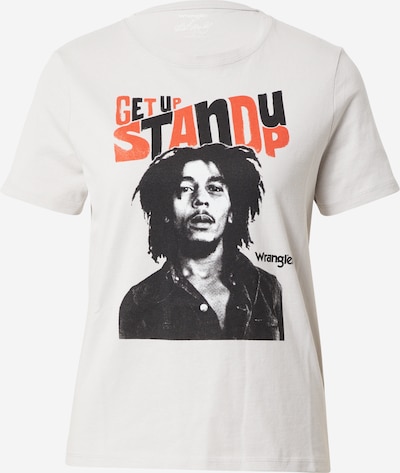 WRANGLER Shirt 'STAND UP' in de kleur Lichtgrijs / Sinaasappel / Zwart, Productweergave