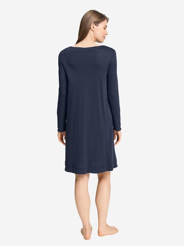 Hanro Nachthemd ' Pilar ' in Blauw