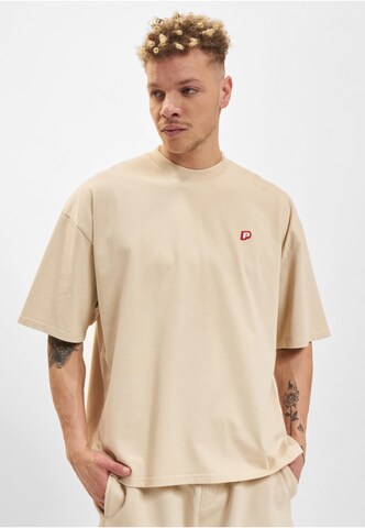 Pegador Shirt 'Leono Boxy' in Beige: Vorderseite