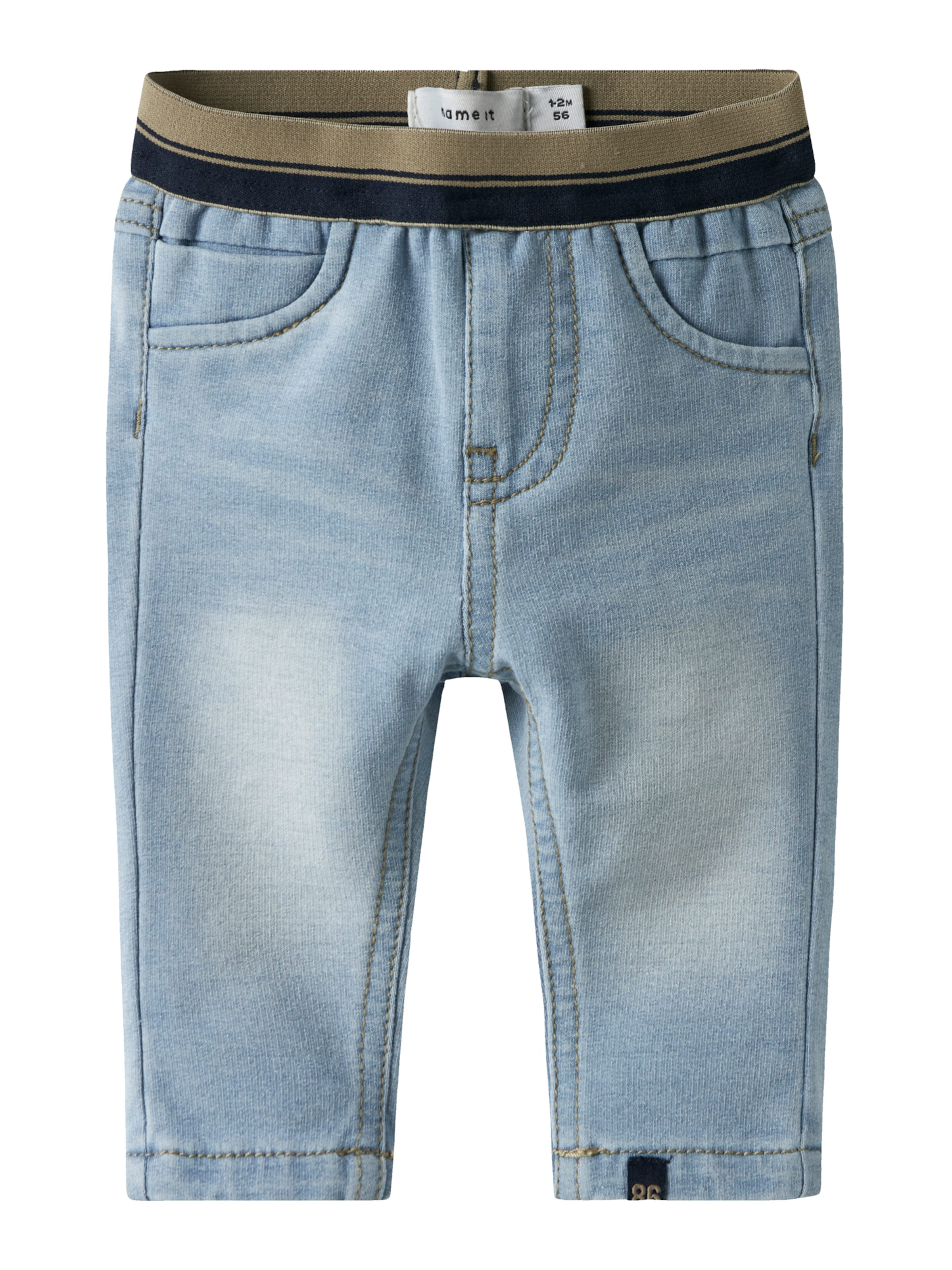 NAME IT Jean 'NBMSilas' en beige / bleu denim / bleu foncé, Vue avec produit
