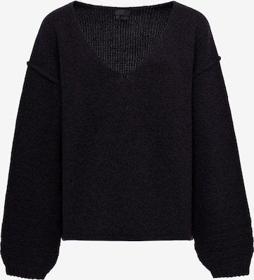 DreiMaster Klassik Sweater in Black: front