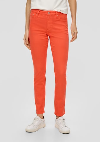 Coupe slim Jean s.Oliver en orange : devant