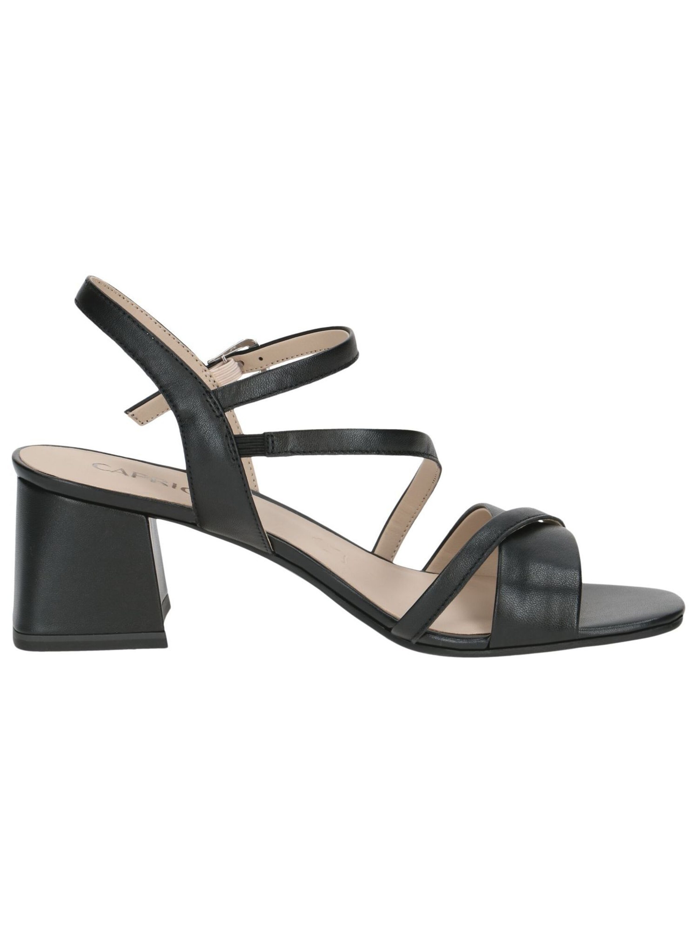 CAPRICE Strap Sandals in Black