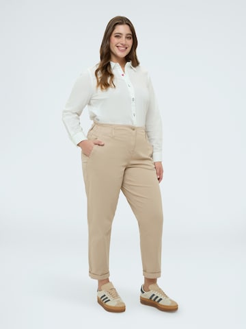 Fiorella Rubino Regular Broek in Beige
