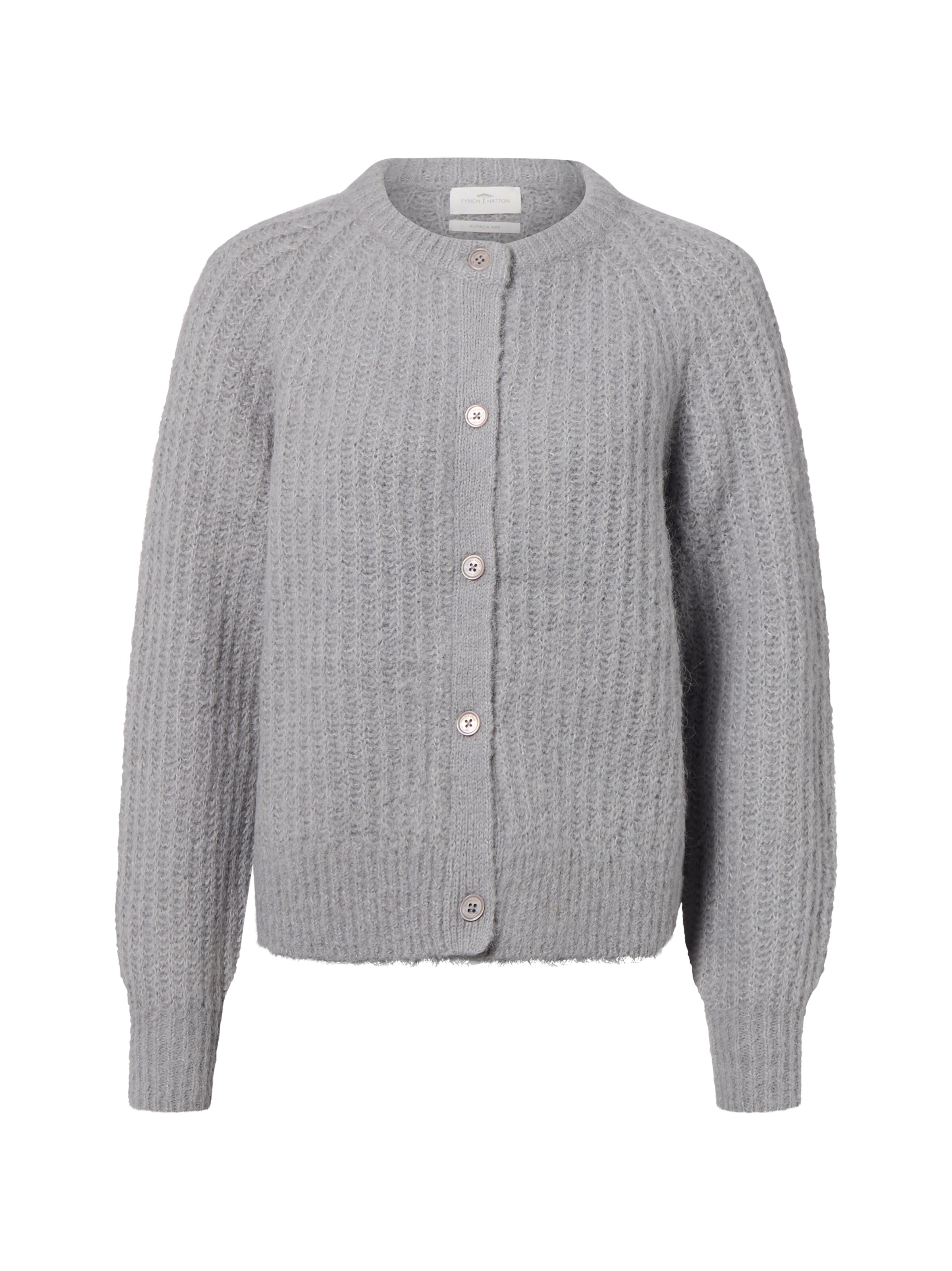 FYNCH-HATTON Gebreid vest in Grijs: voorkant