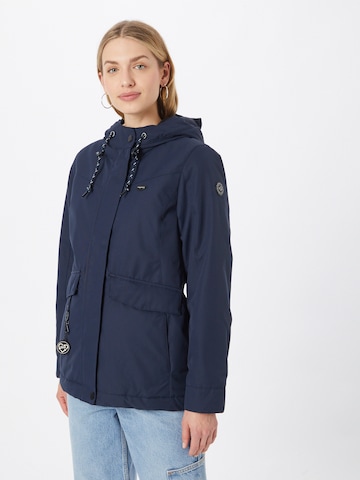 Ragwear Between-Season Jacket 'JAZMIN' in Blue: front