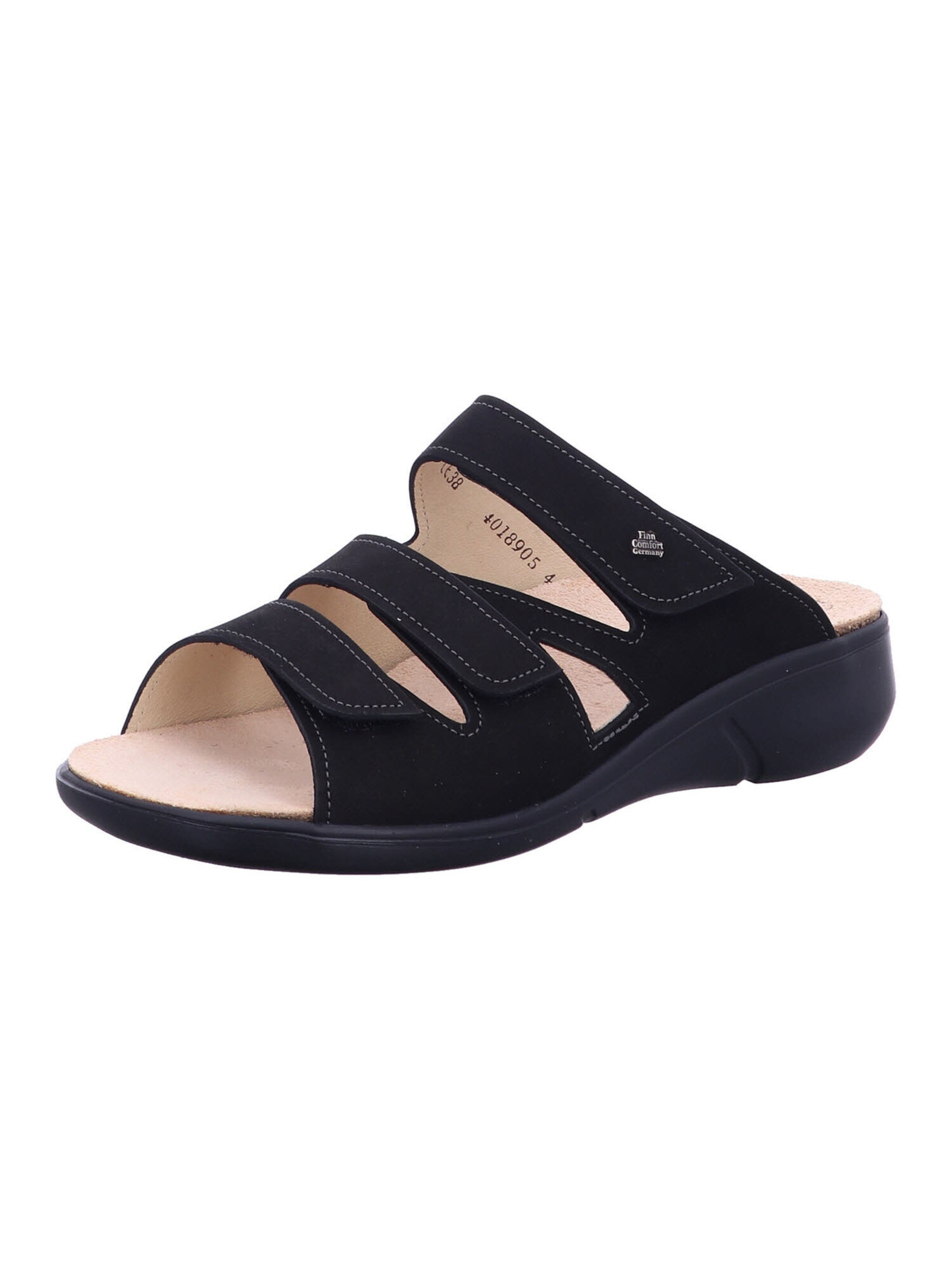 Finn Comfort Mules 'Kiribati' in Black: front