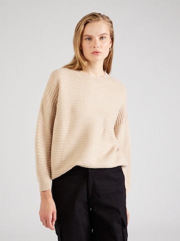 ABOUT YOU Sweater 'Rita' in Beige: front