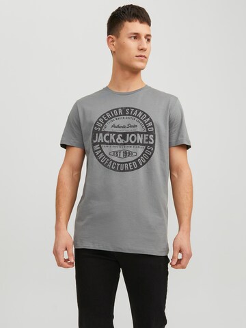 Maglietta 'JEANS' di JACK & JONES in grigio: frontale