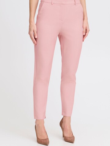 Slimfit Pantaloni chino 'Danta' di b.young in rosa: frontale