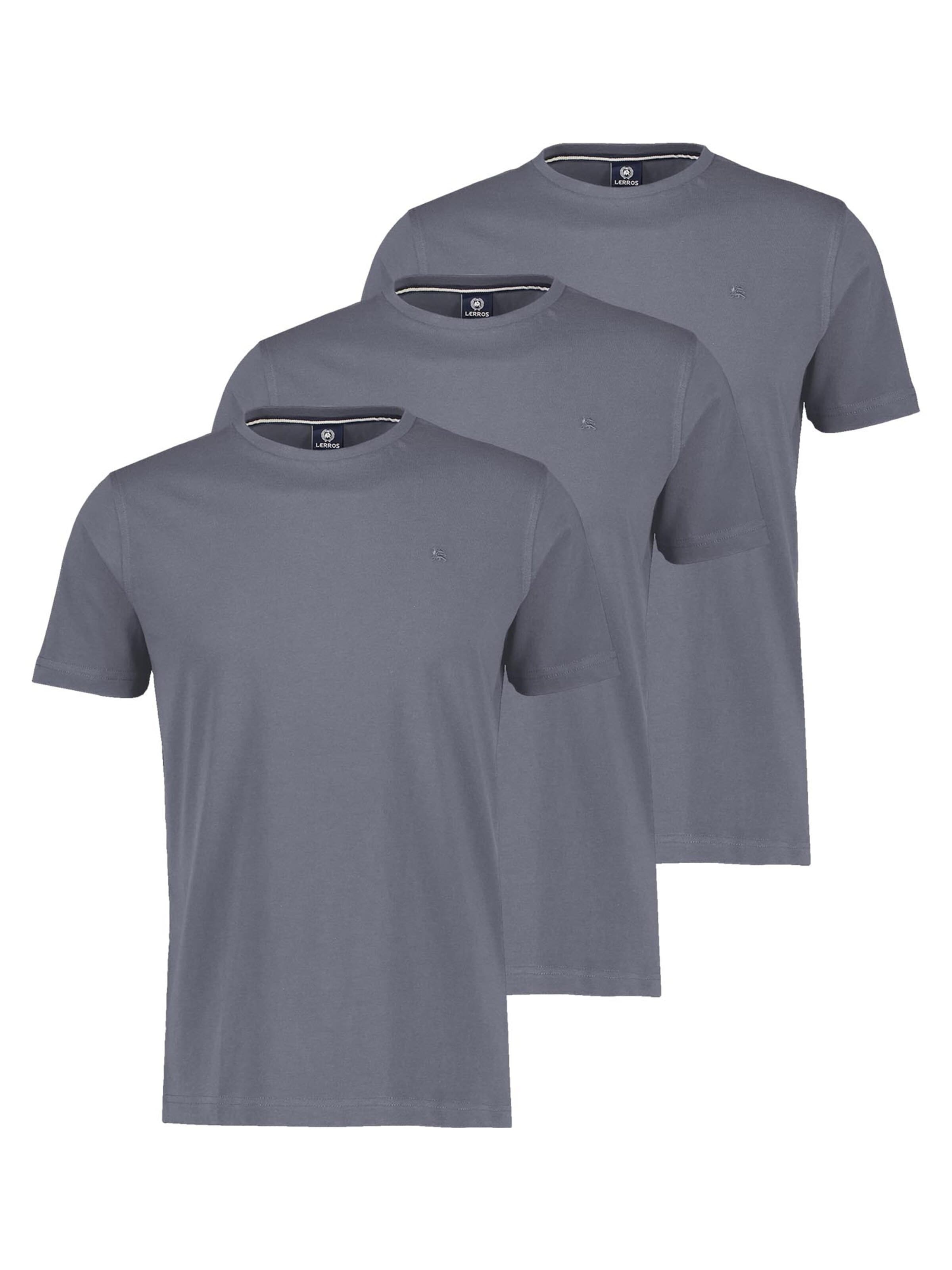 LERROS Shirt 'Basic'‌‌‌‌ in Grau: Vorderseite