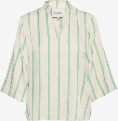 My Essential Wardrobe Bluse 'Mia' in grün / offwhite, Produktansicht