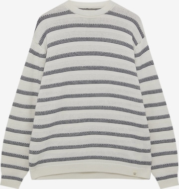 Pull&Bear Trui in Wit: voorkant