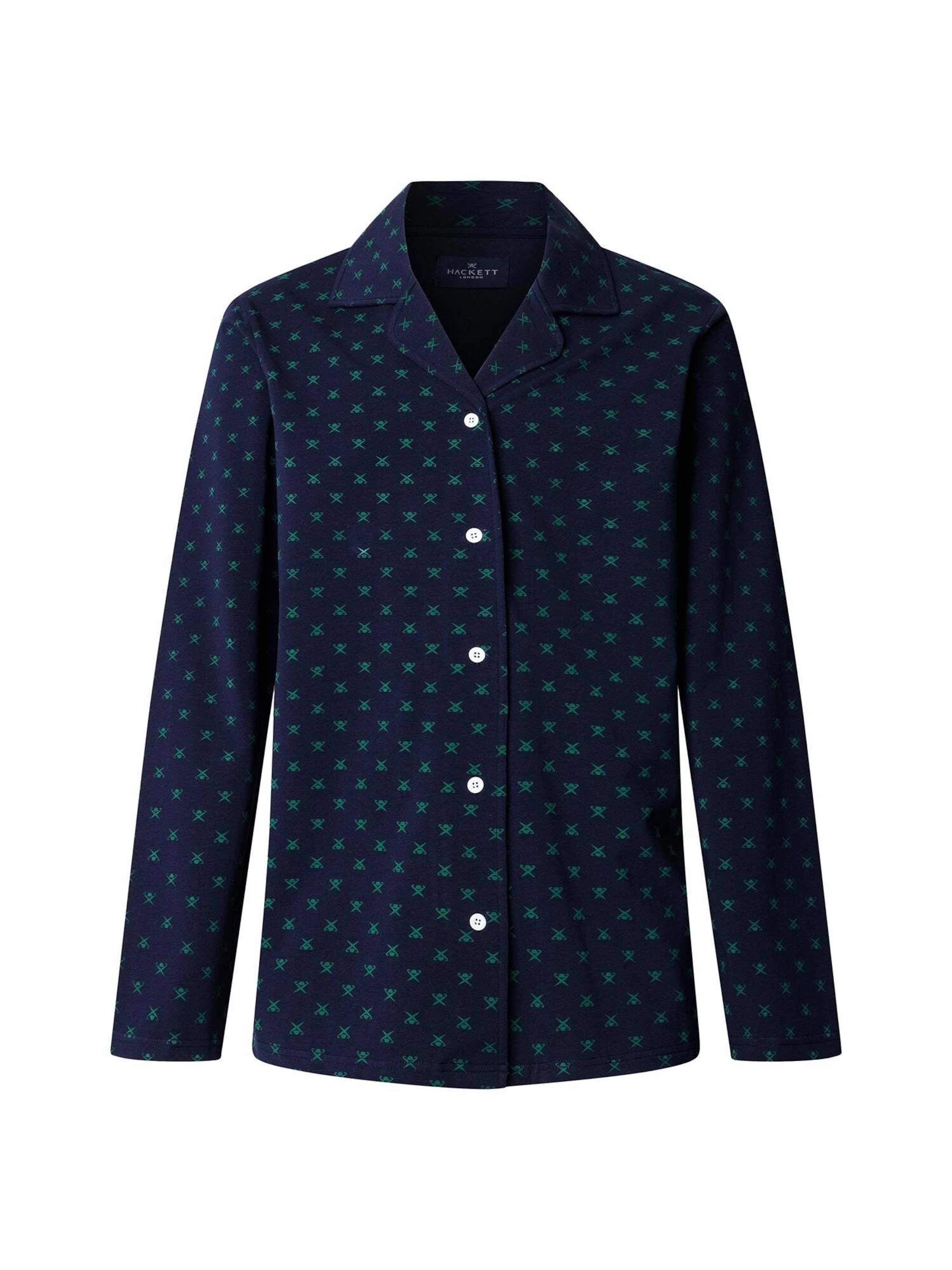 Hackett London Pyjama in Blau: Vorderseite