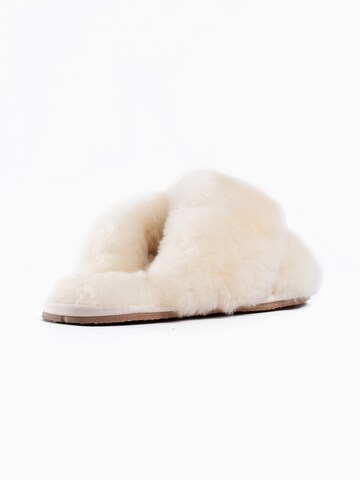 Gooce Slipper 'Furry' in White