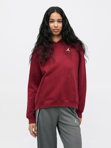 Jordan Sweatshirt 'BRKLN FLC' i röd: framsida