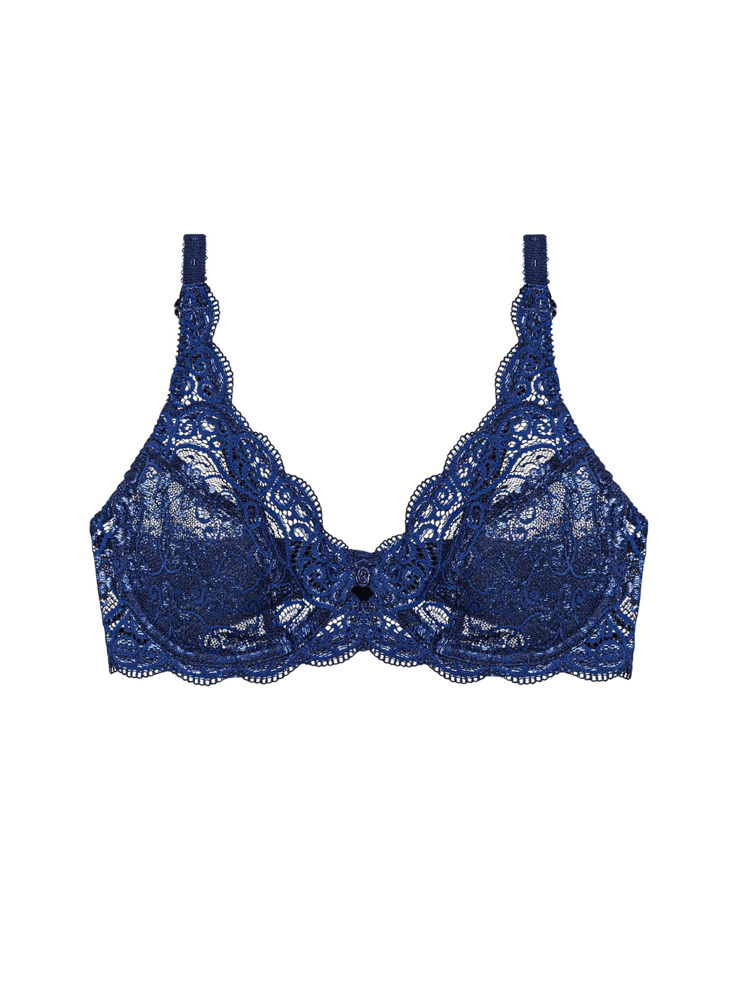 TRIUMPH Triangel BH ' Amourette 300 ' in Blauw: voorkant