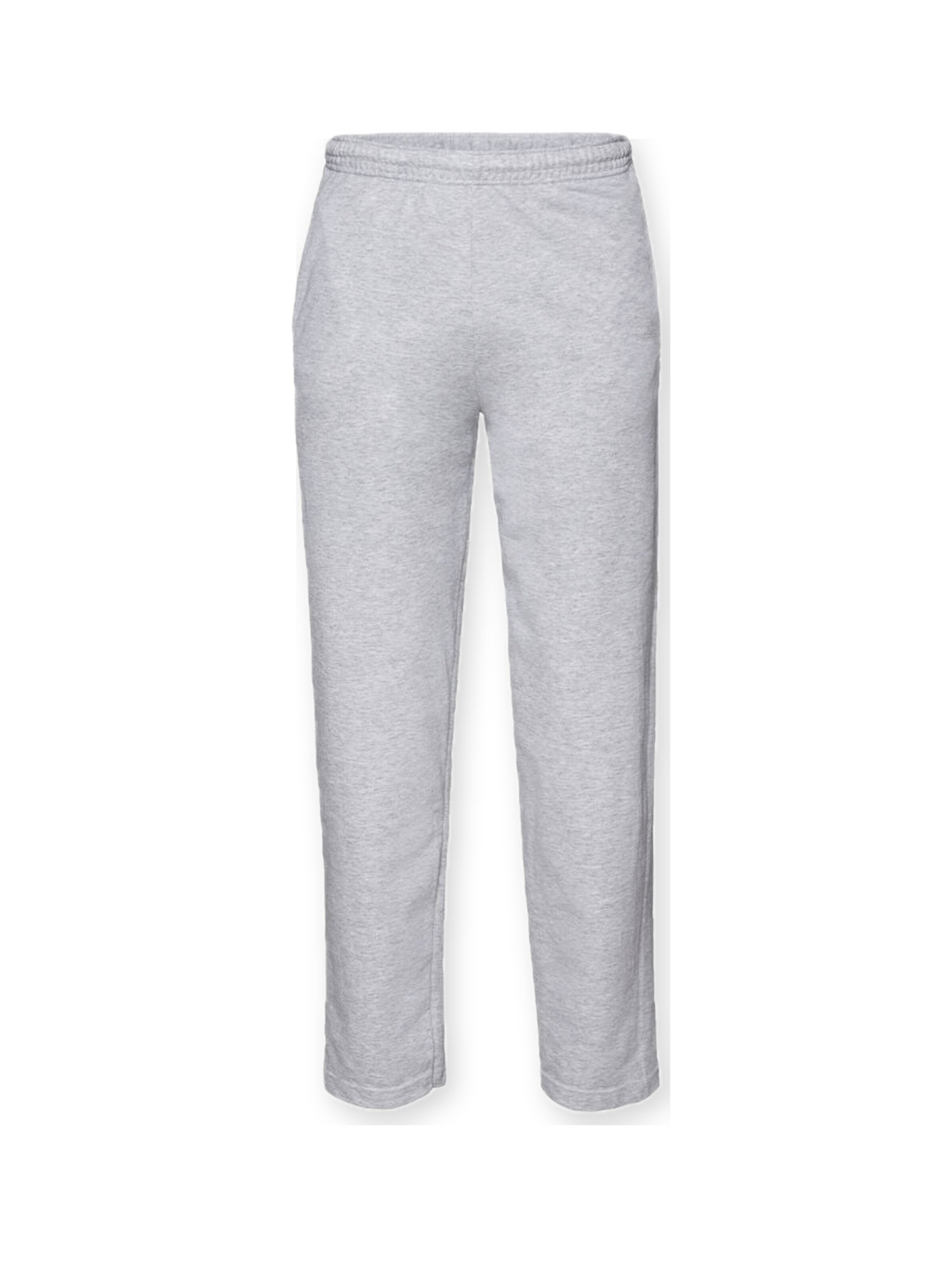 Loosefit Pantaloni 'Lightweight sweatpants without elastic cuffs' di FRUIT OF THE LOOM in grigio: frontale
