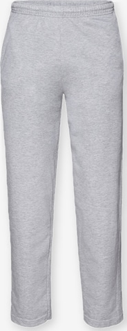 Pantaloni 'Lightweight sweatpants without elastic cuffs' di FRUIT OF THE LOOM in grigio: frontale