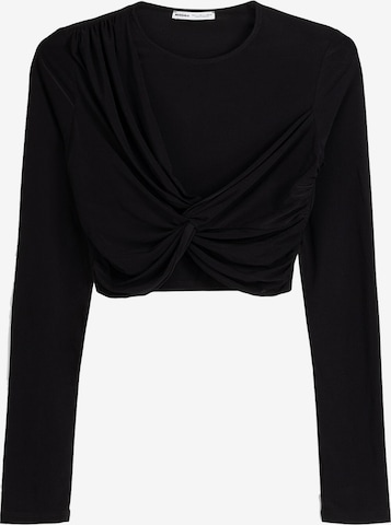 Bershka Shirt in Black: front