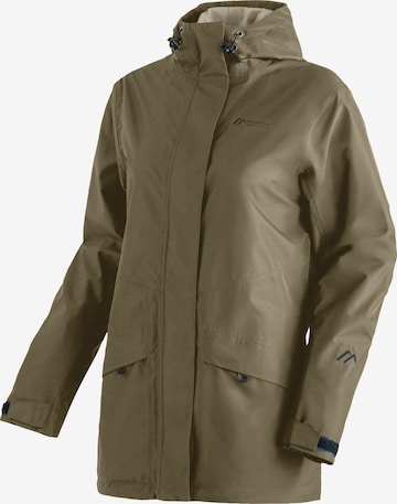 Maier Sports Outdoor Jacket in Green: front