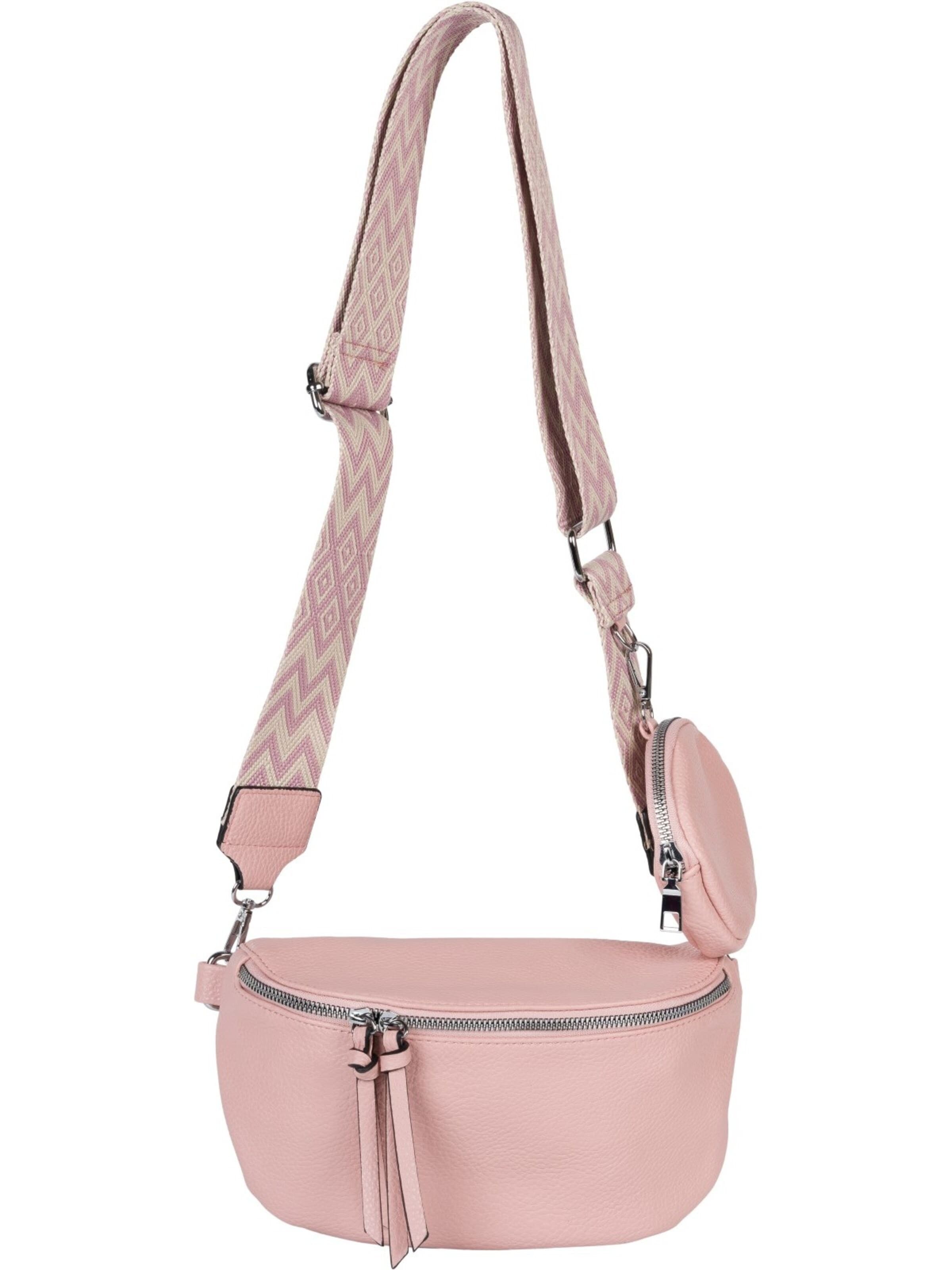 styleBREAKER Crossbody bag '2-Teiliges Set Halbmond Crossbody Bag' in Pink: front