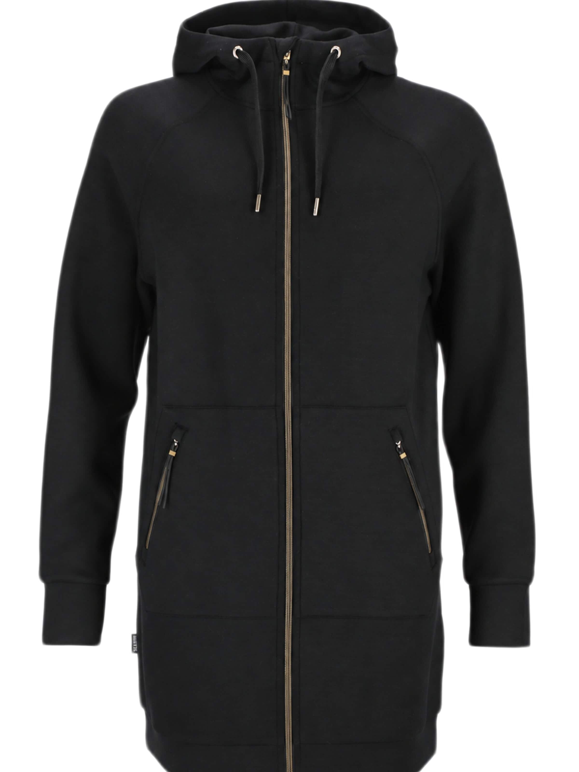 Seaside Sweatjacke 'Lounge'‌‌‌‌ in Schwarz: Vorderseite