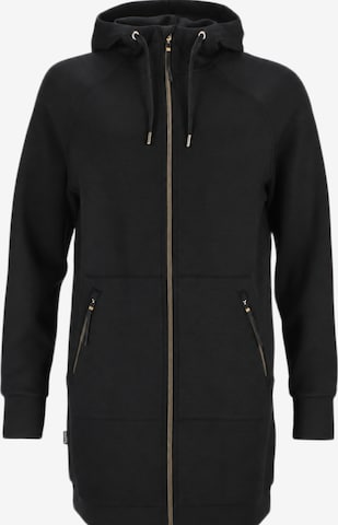 Seaside Sweatjacke 'Lounge' in Schwarz: Vorderseite