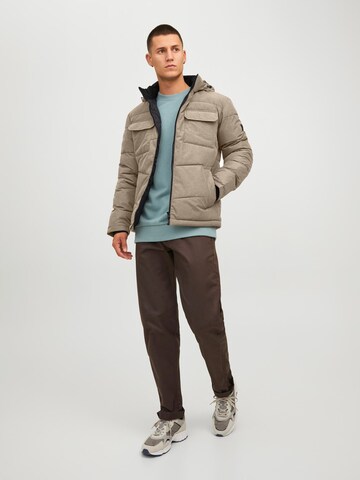 JACK & JONES Vinterjakke 'Brady' i beige