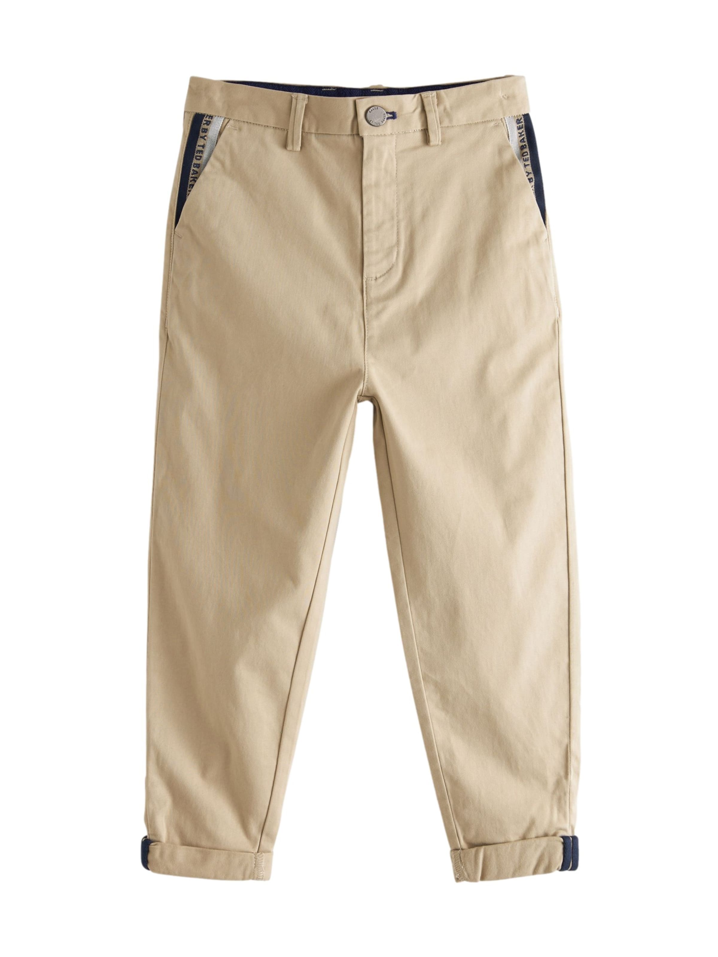 Baker by Ted Baker regular Παντελόνι σε γκρι: μπροστά