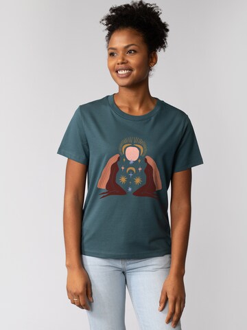 T-shirt 'Love And Flex' Watapparel en bleu : devant