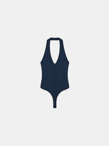 Dilvin Blouse body in Blauw: voorkant