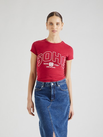 T-shirt 'SOHO' AÉROPOSTALE en rouge : devant