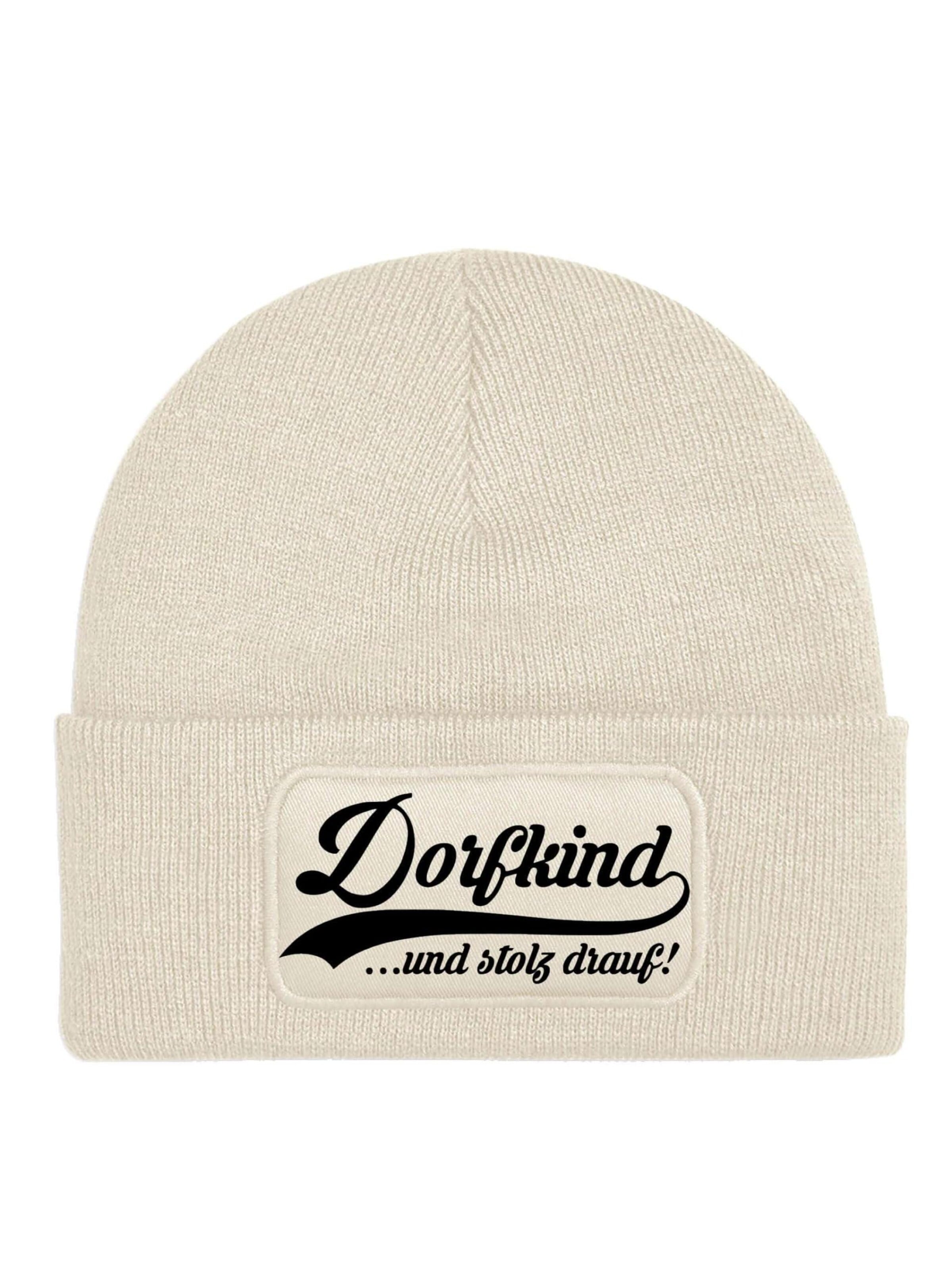 Youth Designz Mütze 'Dorfkind'‌‌‌‌‌‌‌‌ in Beige: Vorderseite