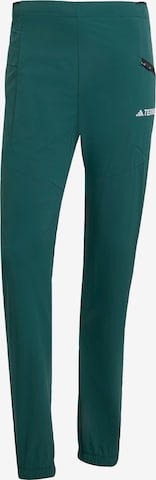 ADIDAS TERREX Slimfit Outdoorbroek 'Xperior' in Groen: voorkant