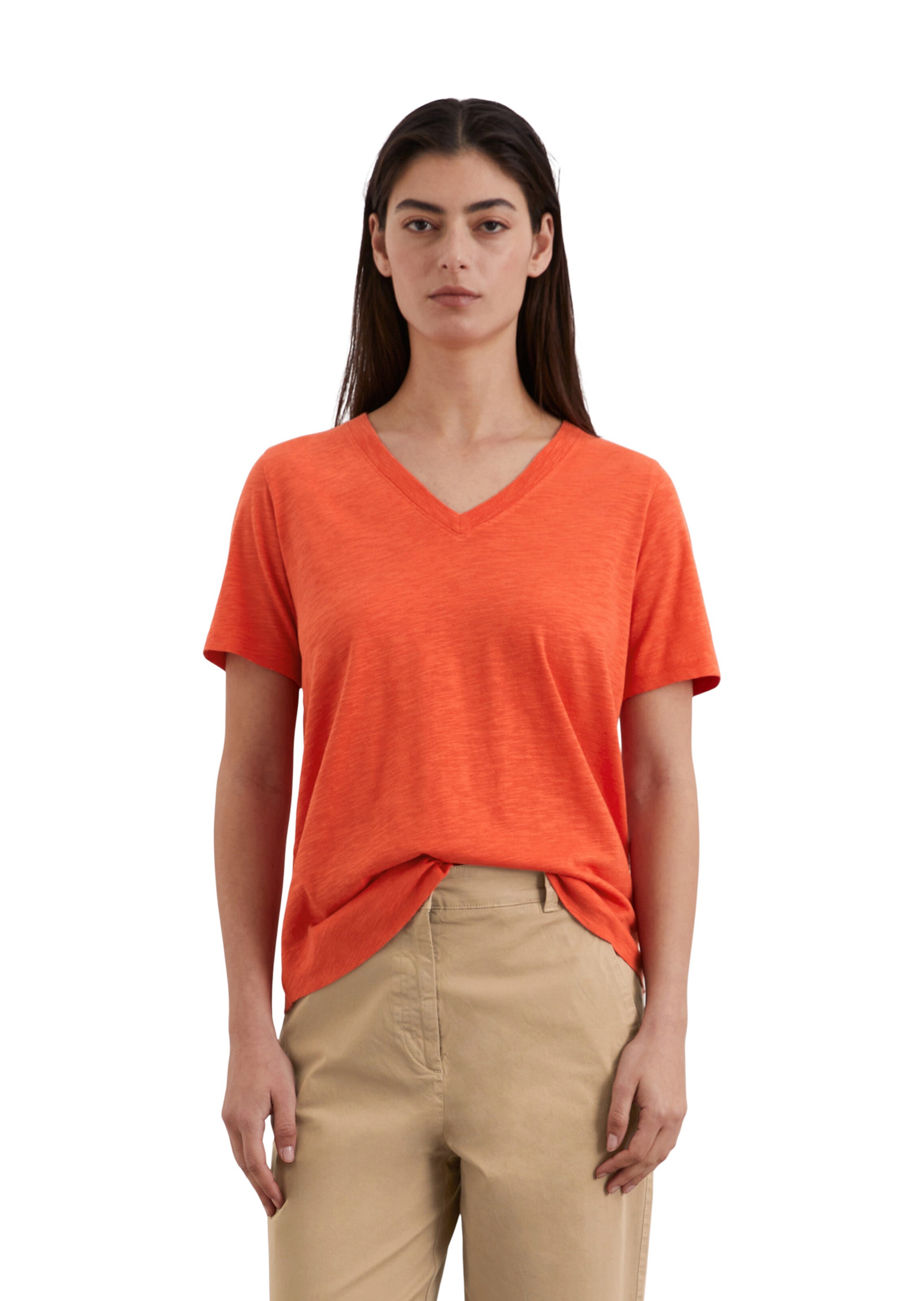Marc O'Polo Shirt in Rood: voorkant