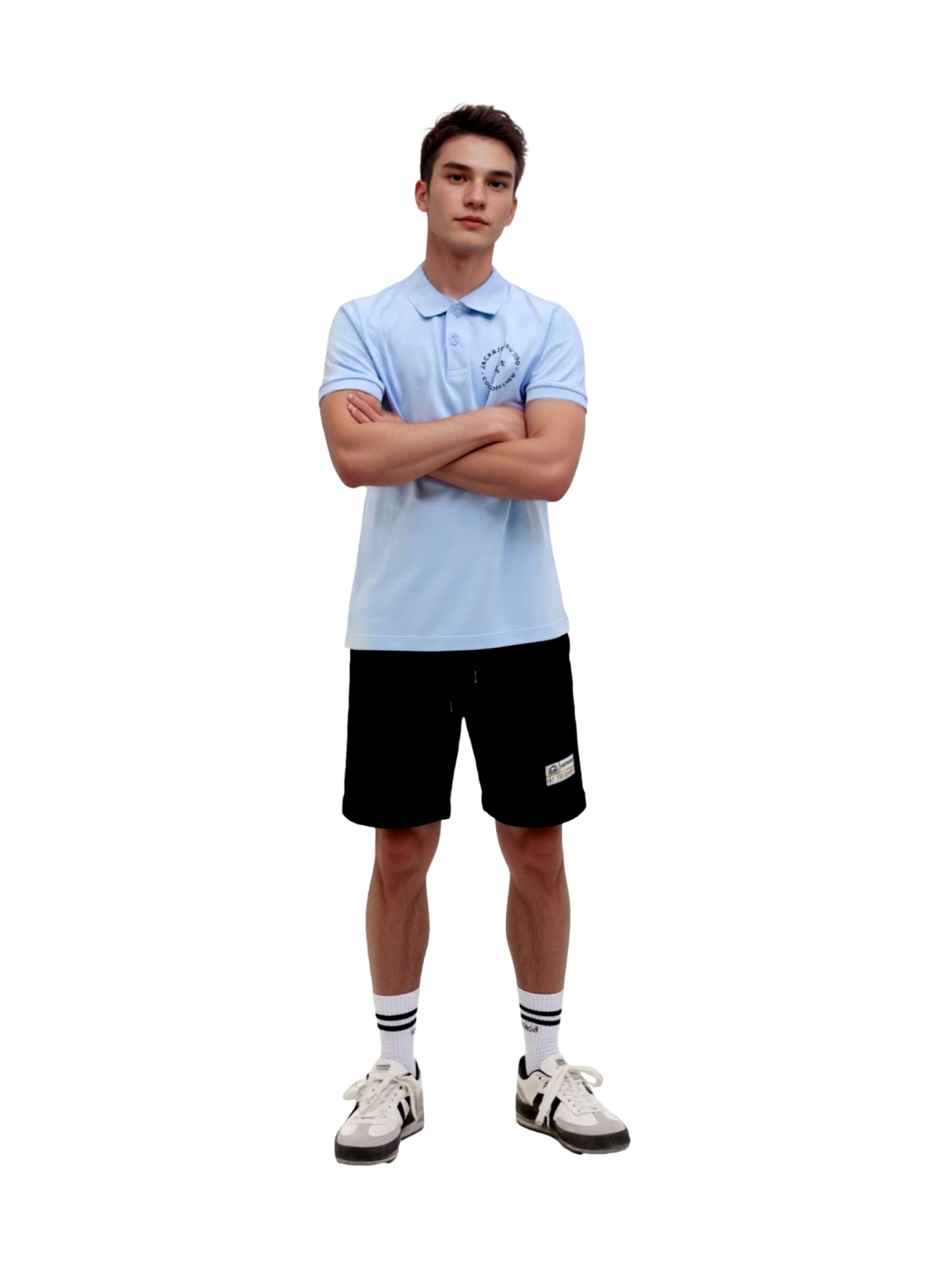 NAME IT Regular Broek 'Fandel' in Zwart: voorkant