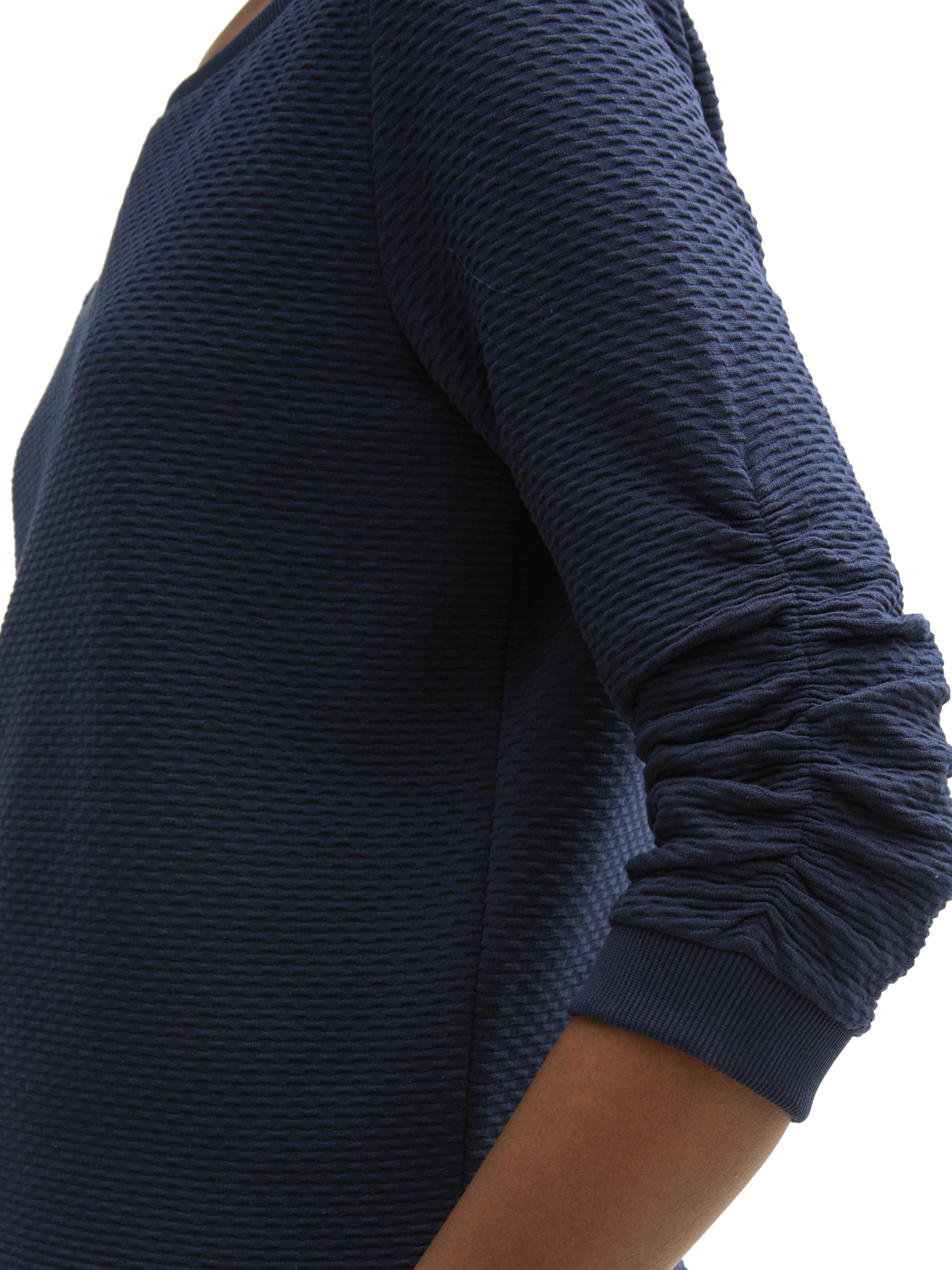 Bluză de molton de la TOM TAILOR DENIM pe albastru