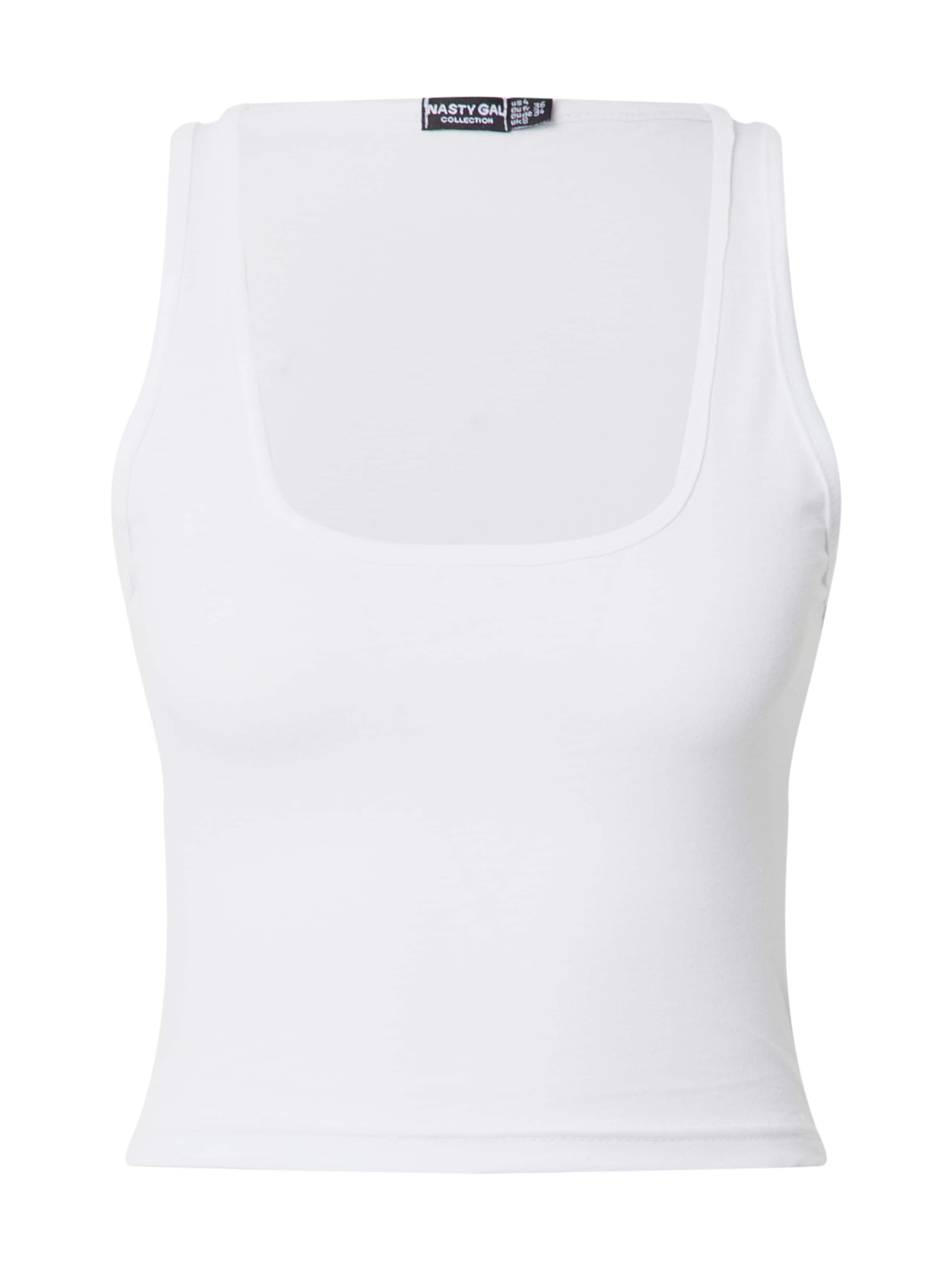 Top di Nasty Gal in bianco: frontale