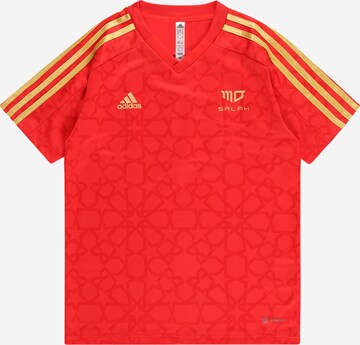 ADIDAS SPORTSWEAR Performance shirt 'Salah 3-Stripes' in Red: front