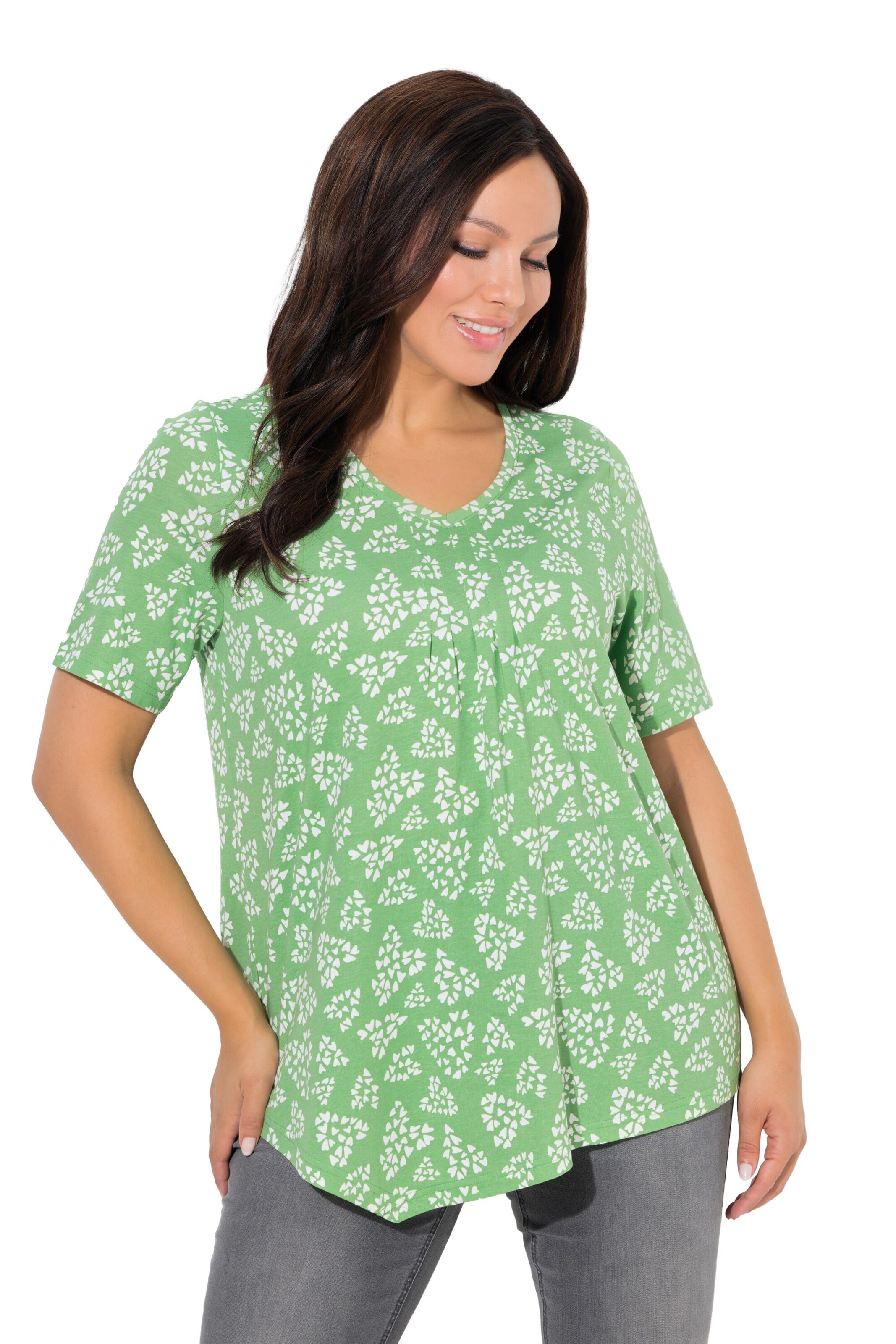 Ulla Popken Shirt in Grün: Vorderseite