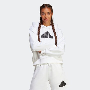 ADIDAS SPORTSWEAR Sports sweatshirt 'Future Icons Badge Of Sport' in White: front