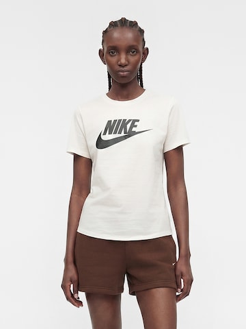 Nike Sportswear Skinny Μπλουζάκι 'Essential' σε λευκό: μπροστά