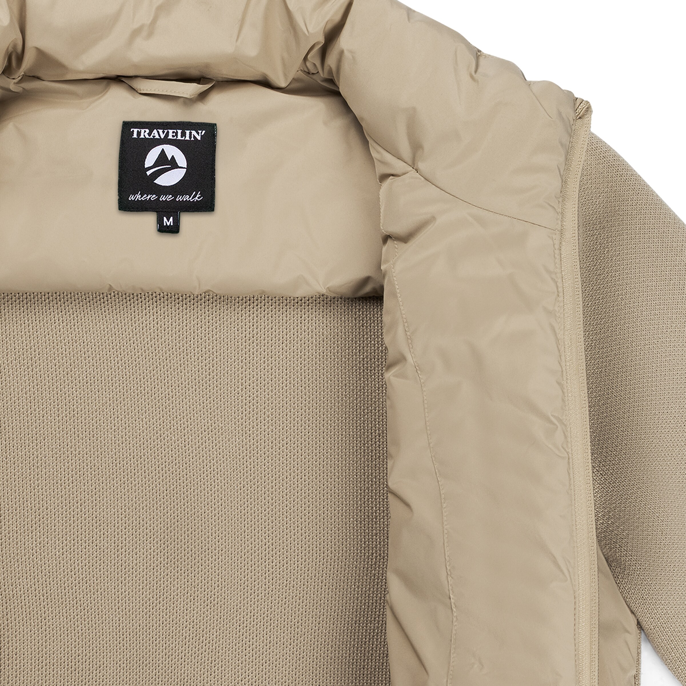 Travelin Gebreid vest 'Dana' in Beige