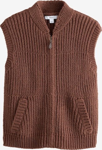 Gilet in maglia di Next in marrone: frontale